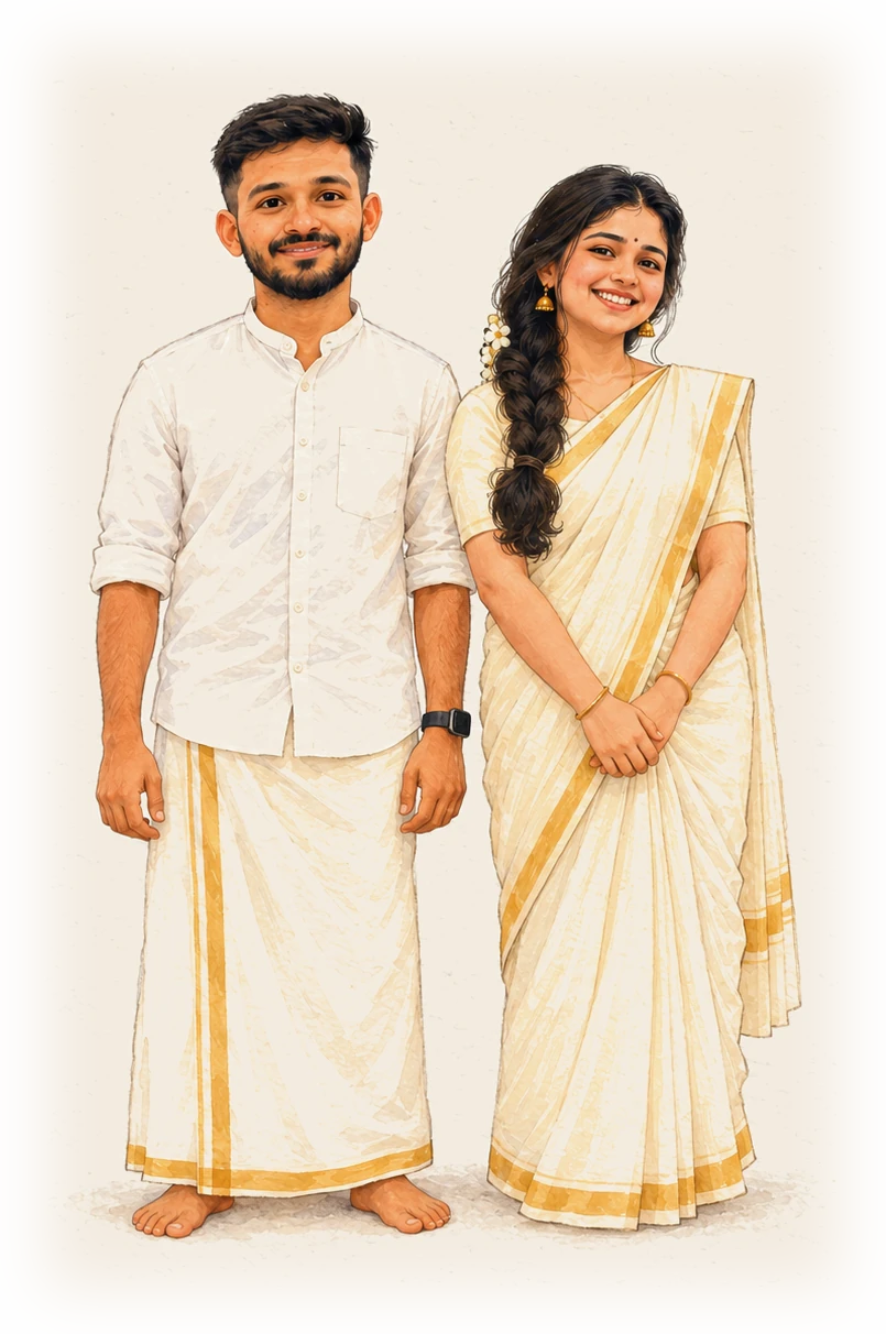 Vipin and Abhirami together